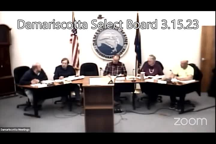 Thumbnail image for Damariscotta Select Board - March 15, 2023