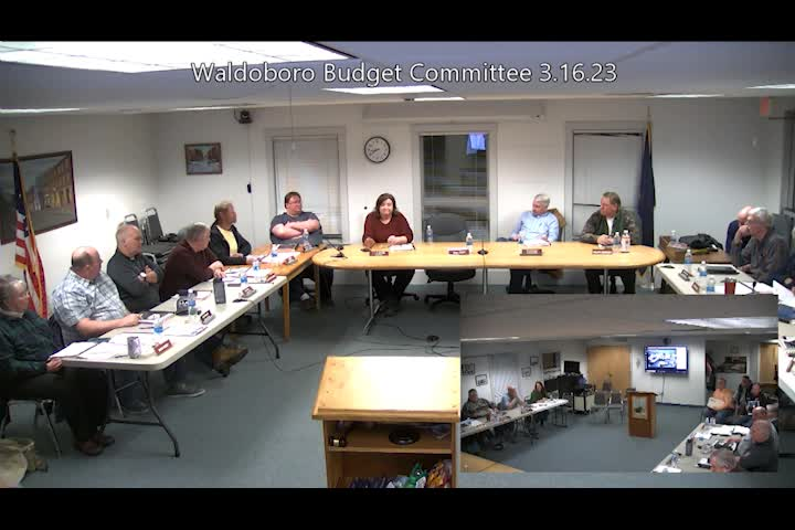 Thumbnail image for Waldoboro Budget Committee - March 16, 2023