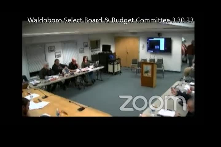 Thumbnail image for Waldoboro Select Board & Budget - March 30, 2023