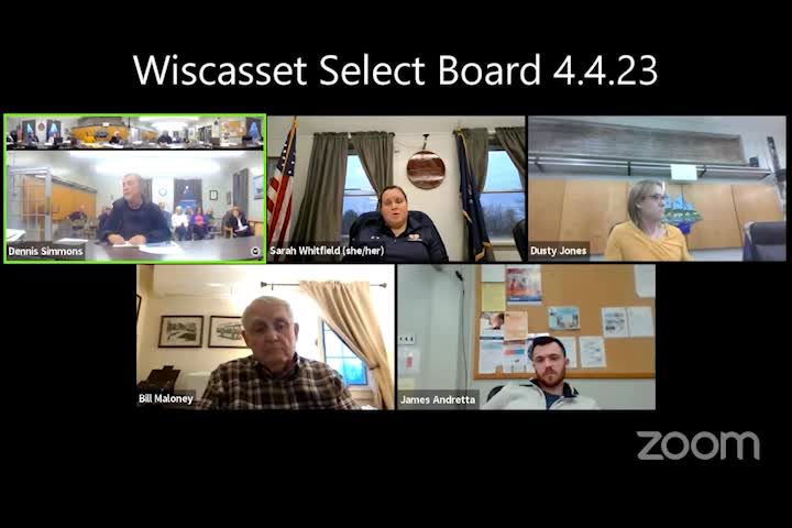 Thumbnail image for Wiscasset Select Board - April 4, 2023