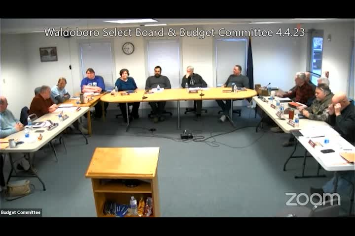 Thumbnail image for Waldoboro Budget Committee - April 4, 2023