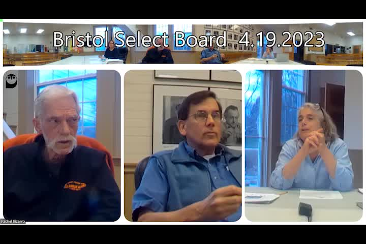 Thumbnail image for Bristol Select Board - April 19, 2023