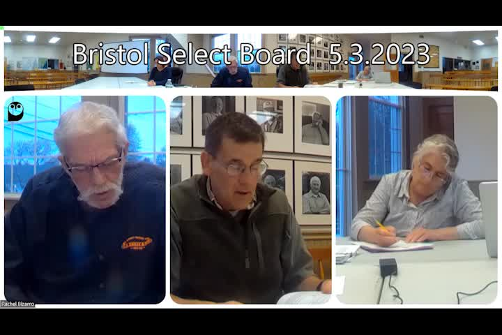Thumbnail image for Bristol Select Board - May 3, 2023