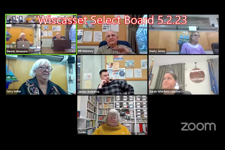 Thumbnail image for Wiscasset Select Board - May 2, 2023