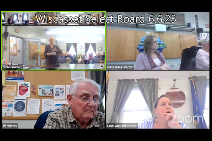 Thumbnail image for Wiscasset Select Board - June 6, 2023