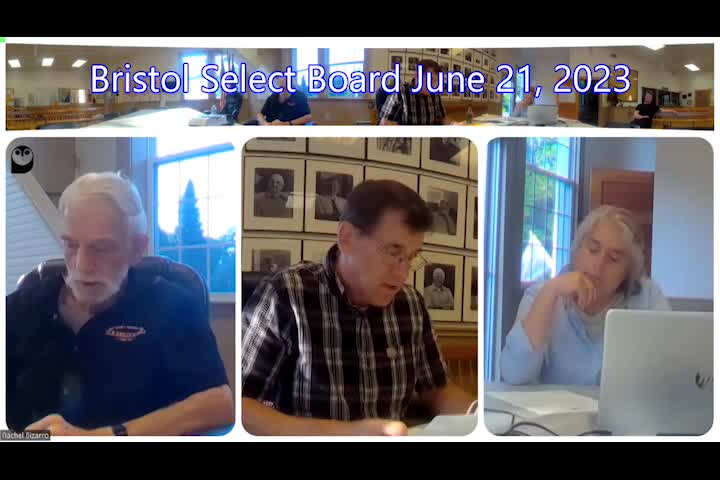 Thumbnail image for Bristol Select Board - June 21, 2023
