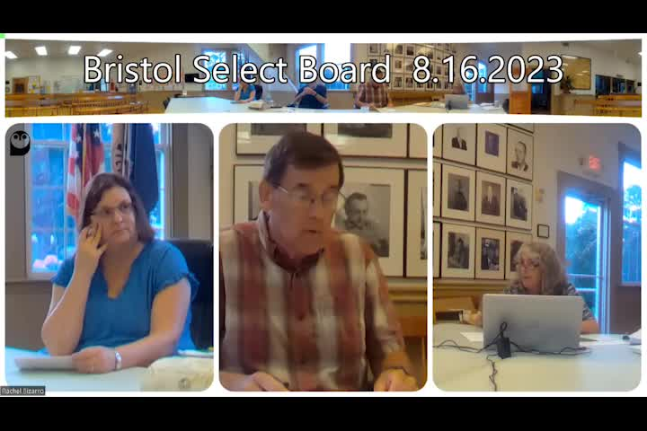 Thumbnail image for Bristol Select Board - August 16, 2023