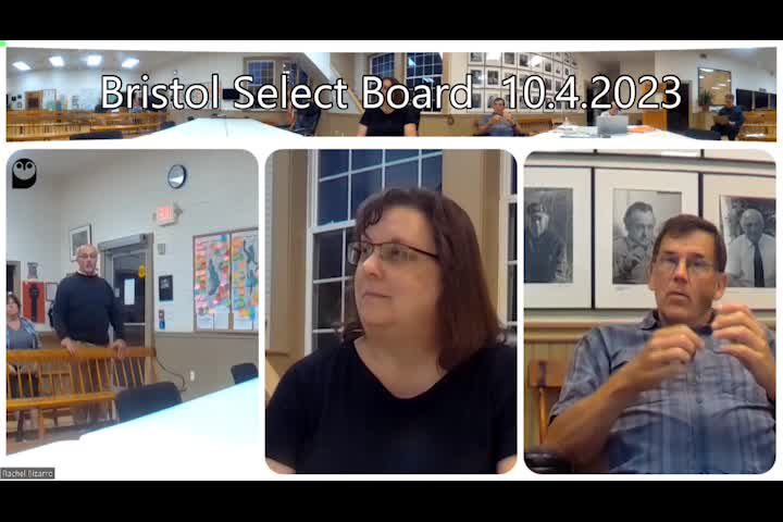 Thumbnail image for Bristol Select Board - October 4, 2023