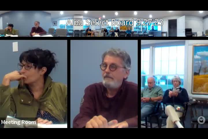 Thumbnail image for Alna Select Board - September 27, 2023