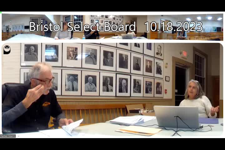 Thumbnail image for Bristol Select Board - October 18, 2023