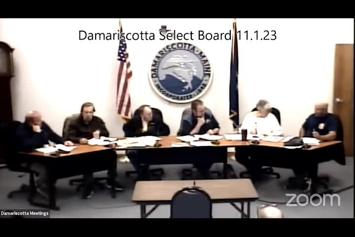 Thumbnail image for Damariscotta Select Board - November 1, 2023