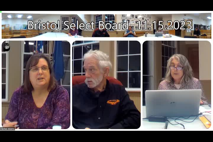 Thumbnail image for Bristol Select Board - November 15, 2023