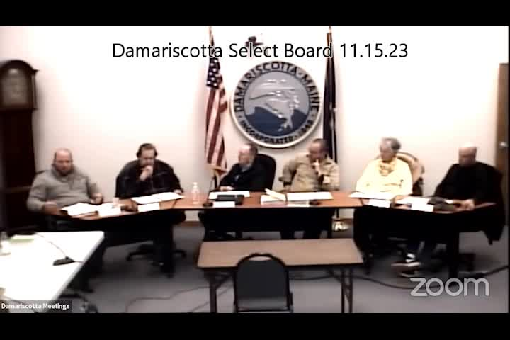 Thumbnail image for Damariscotta Select Board - November 15, 2023