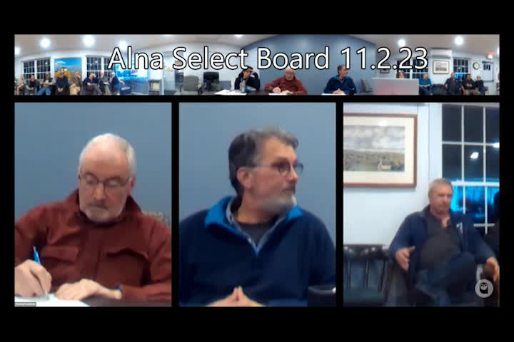 Thumbnail image for Alna Select Board - November 2, 2023