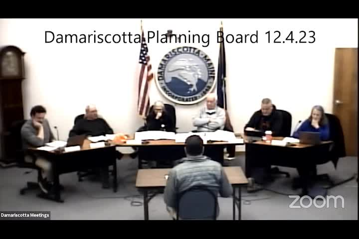 Thumbnail image for Damariscotta Planning Board - December 4, 2023