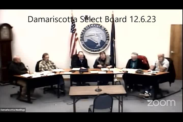 Thumbnail image for Damariscotta Select Board - December 6, 2023