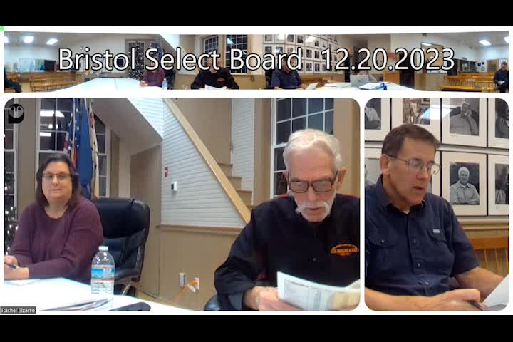 Thumbnail image for Bristol Select Board - December 20, 2023