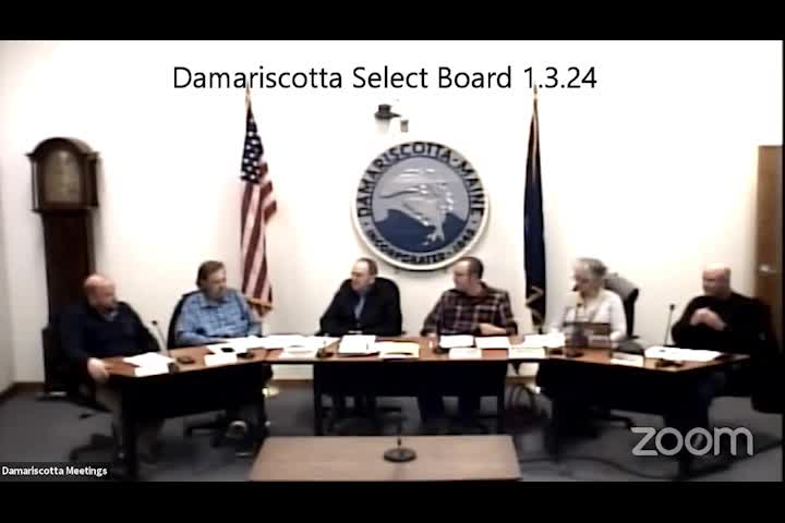 Thumbnail image for Damariscotta Select Board - January 3, 2024
