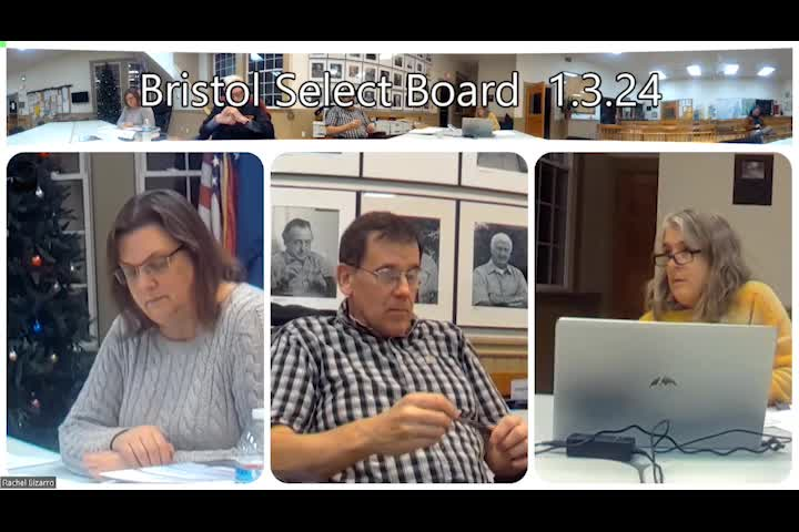 Thumbnail image for Bristol Select Board - January 3, 2024