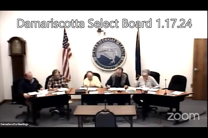 Thumbnail image for Damariscotta Select Board - January 17, 2024