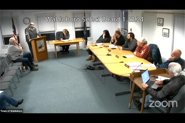 Thumbnail image for Waldoboro Select Board - January 23, 2024