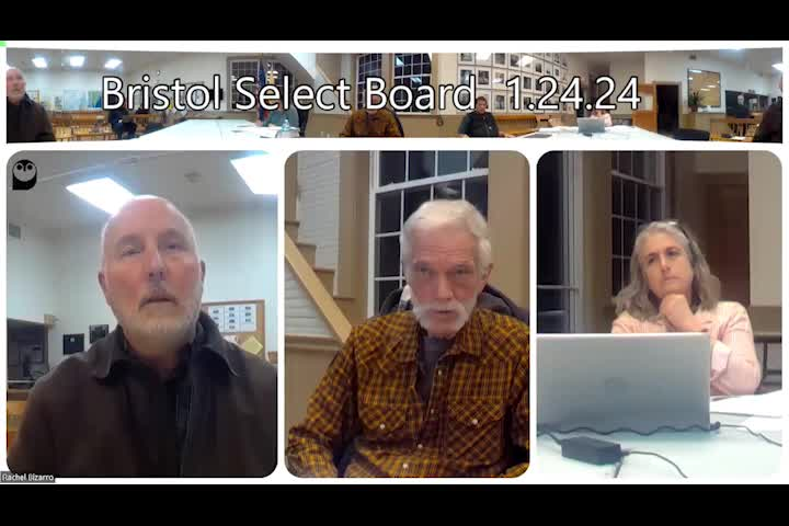 Thumbnail image for Bristol Select Board - January 24, 2024