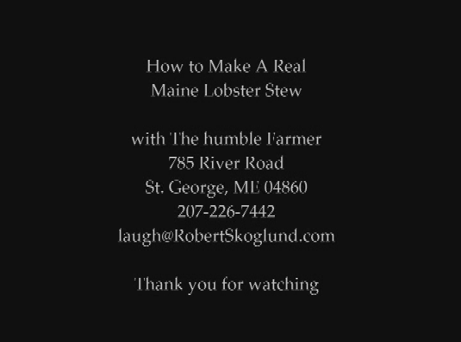 Thumbnail image for The Humble Farmer's Recipe for Lobster Stew