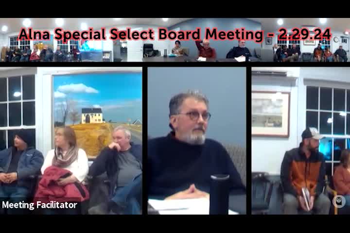 Thumbnail image for Alna Special Select Board Meeting - February 29, 2024