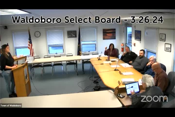 Thumbnail image for Waldoboro Select Board - March 26, 2024