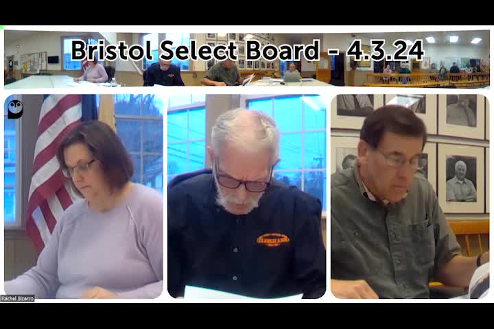 Thumbnail image for Bristol Select Board - April 3, 2024
