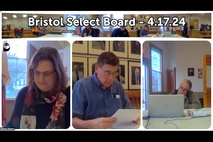 Thumbnail image for Bristol Select Board - April 17, 2024