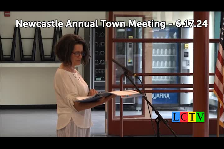 Thumbnail image for Newcastle Annual Town Meeting - June 17, 2024