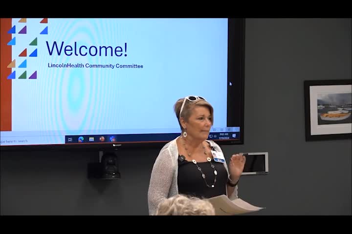 Thumbnail image for LincolnHealth Community Meeting - July 19, 2024