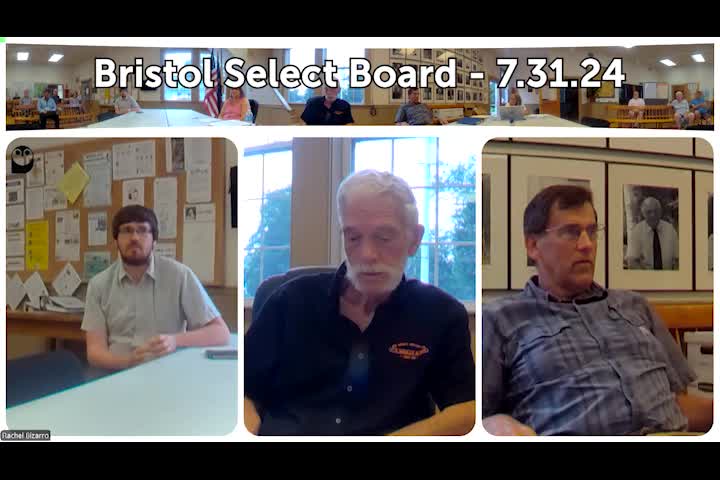 Thumbnail image for Bristol Select Board - July 31, 2024
