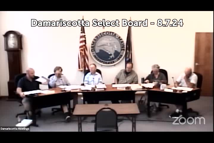 Thumbnail image for Damariscotta Select Board - August 7, 2024