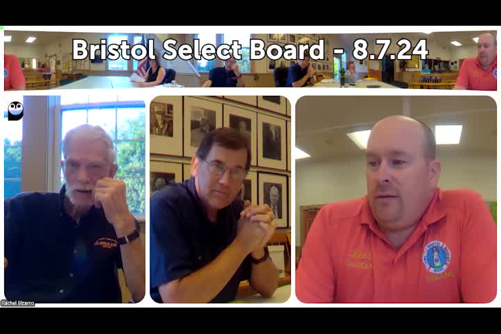 Thumbnail image for Bristol Select Board - August 7, 2024