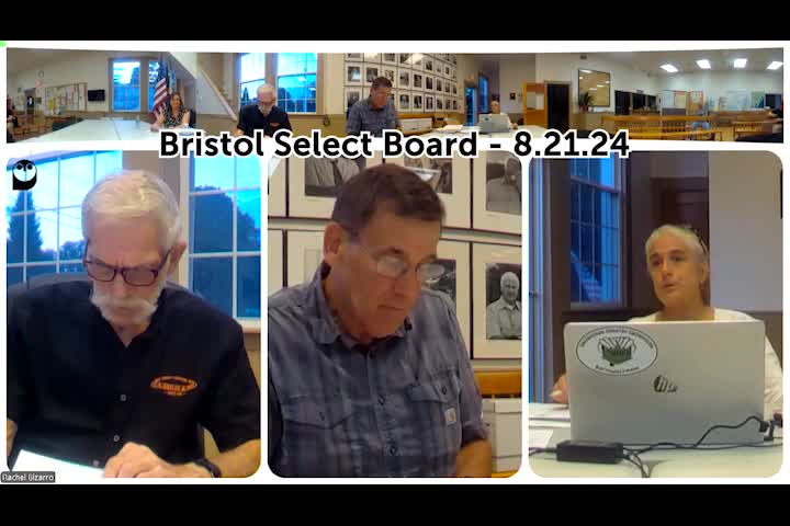 Thumbnail image for Bristol Select Board - August 21, 2024