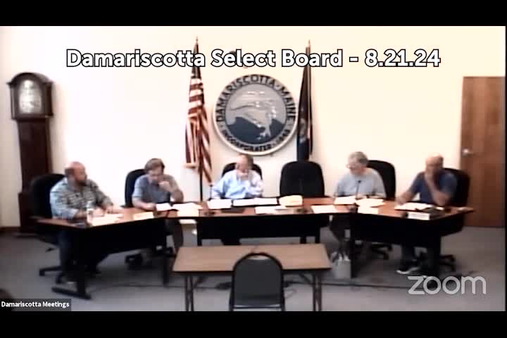 Thumbnail image for Damariscotta Select Board - August 21, 2024