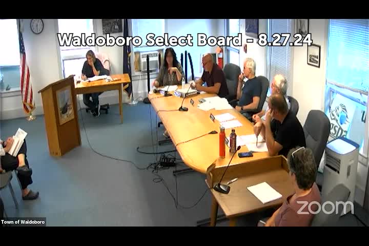 Thumbnail image for Waldoboro Select Board - August 27, 2024