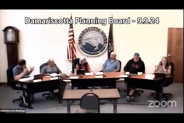 Thumbnail image for Damariscotta Planning Board - September 9, 2024
