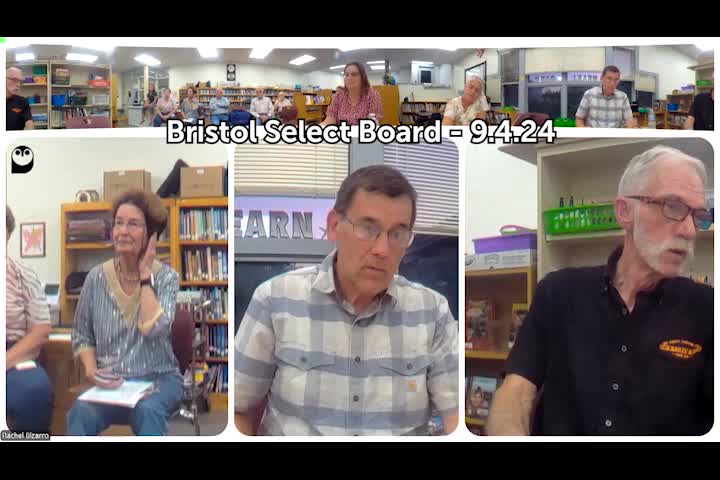 Thumbnail image for Bristol Select Board - September 4, 2024