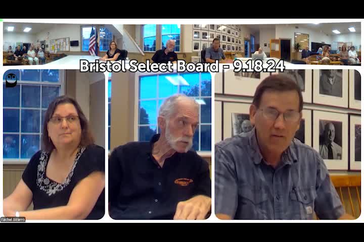 Thumbnail image for Bristol Select Board - September 18, 2024