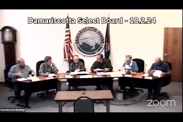 Thumbnail image for Damariscotta Select Board - October 2, 2024