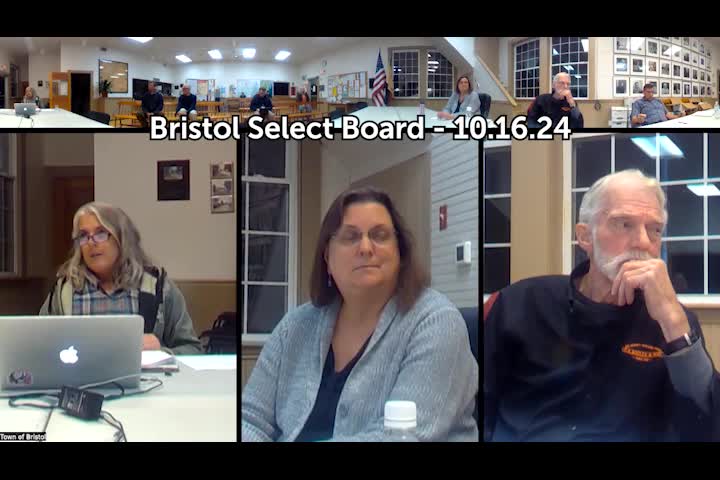 Thumbnail image for Bristol Select Board - October 16, 2024