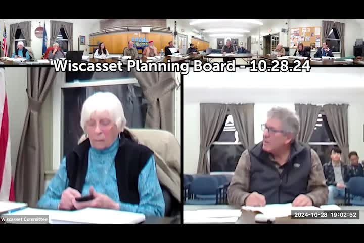 Thumbnail image for Wiscasset Planning Board - October 28, 2024