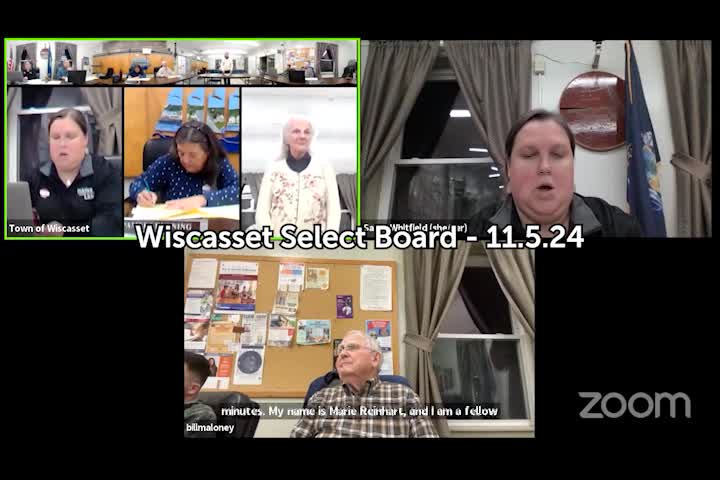 Thumbnail image for Wiscasset Select board - November 5, 2024