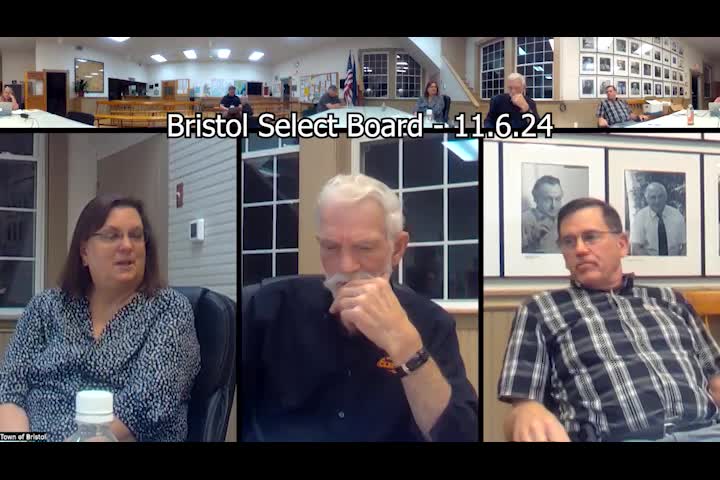 Thumbnail image for Bristol Select Board - November 6, 2024