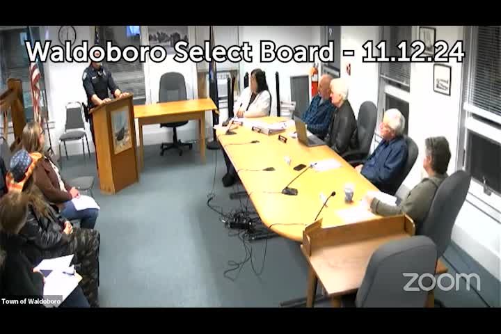 Thumbnail image for Waldoboro Select Board - November 12, 2024